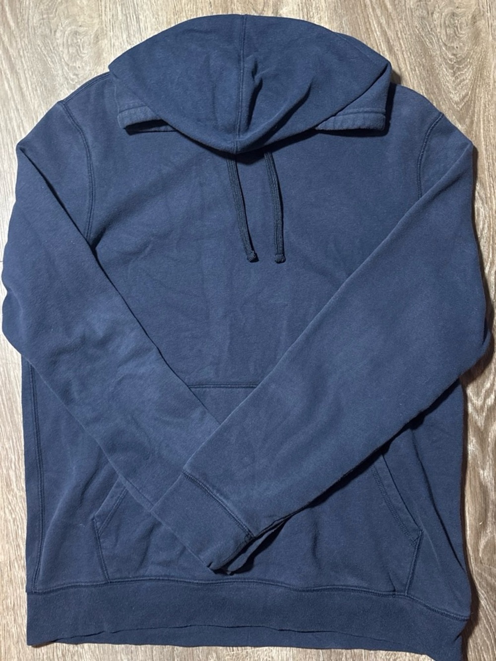 Men's Navy Hooded Pullover Sweatshirt